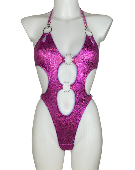 Limited Kalypso Bodysuit - Fuchsia Shimmer